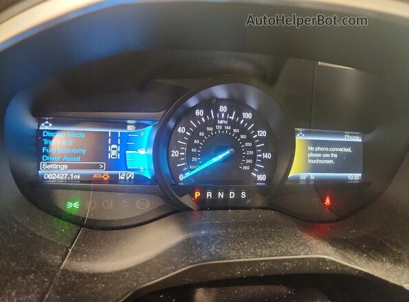 2FMPK4J92LBA44027 2020 FORD EDGE White Instrument cluster view