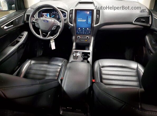 2FMPK4J92MBA24457 2021 FORD EDGE Black წინა პანელის ხედი