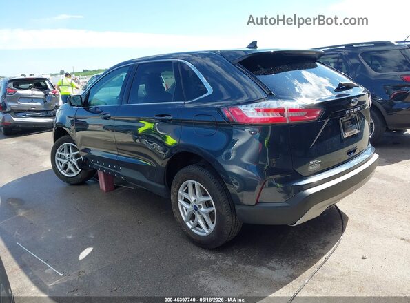2FMPK4J92NBA93618 2022 FORD EDGE Blue Задня ліва чверть