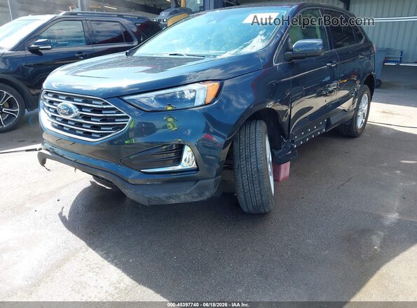 2FMPK4J92NBA93618 2022 FORD EDGE Blue Вид спереду