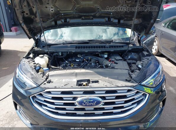 2FMPK4J92NBA93618 2022 FORD EDGE Blue Вид ззаду