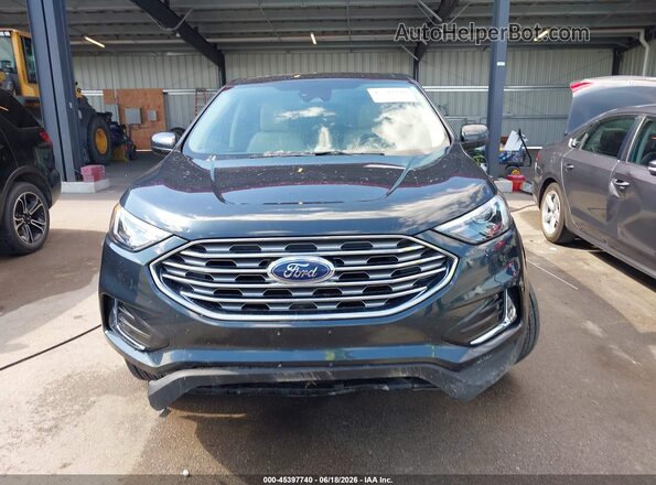 2FMPK4J92NBA93618 2022 FORD EDGE Blue Вид щитка приладів