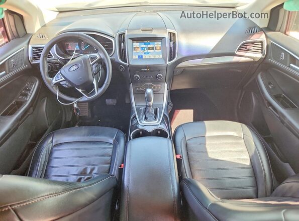 2FMPK4J93GBC10710 2016 FORD EDGE Black Dashboard view