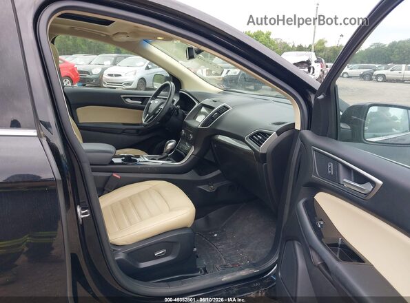 2FMPK4J93GBC16183 2016 FORD EDGE Черный Вид салона спереди
