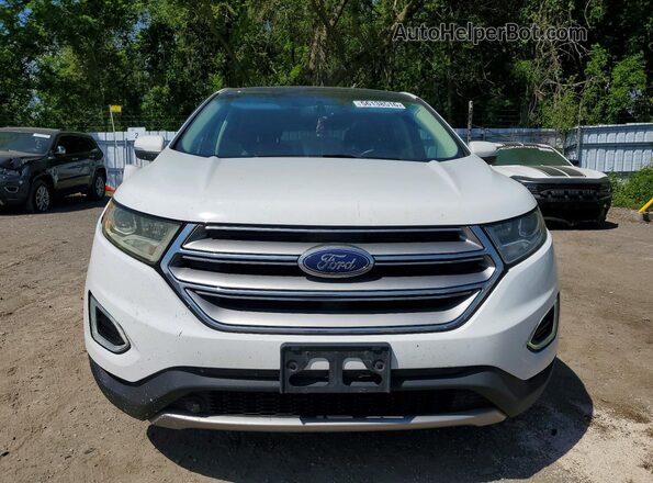 2FMPK4J93GBC22341 2016 FORD EDGE White წინა ხედი