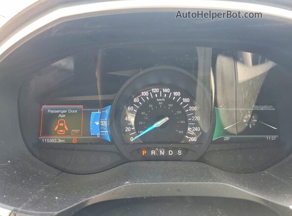 2FMPK4J93GBC22341 2016 FORD EDGE White ხელსაწყოთა პანელის ხედი