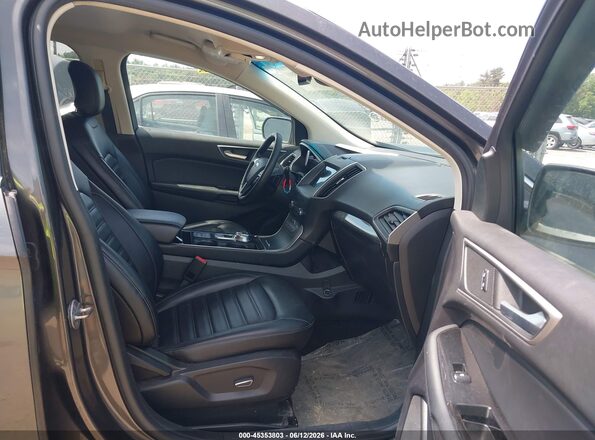 2FMPK4J93KBB11197 2019 FORD EDGE Серый Вид салона спереди