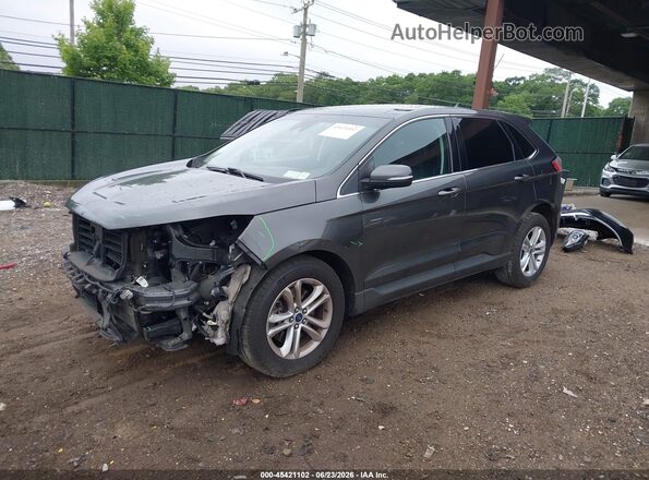 2FMPK4J93KBC25104 2019 FORD EDGE Gray Vista tres cuartos delantera izquierda