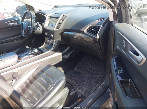 2FMPK4J93KBC42579 2019 FORD EDGE Gray წინა სალონის ხედი