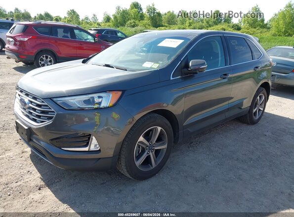 2FMPK4J93KBC42579 2019 FORD EDGE Gray წინა მარცხენა ხედი სამი მეოთხედიდან