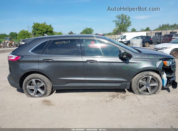 2FMPK4J93KBC42579 2019 FORD EDGE Gray უკანა სალონის ხედი