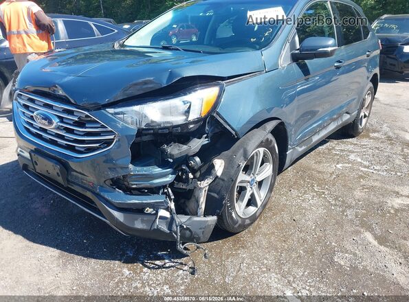 2FMPK4J93KBC71449 2019 FORD EDGE Green Front view