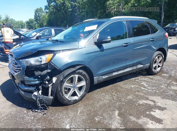 2FMPK4J93KBC71449 2019 FORD EDGE Green Front left