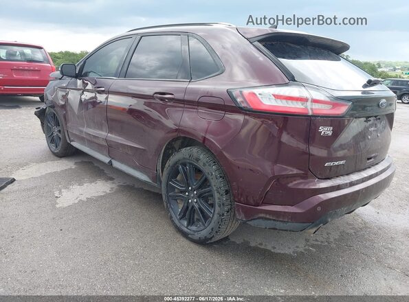 2FMPK4J93LBB14084 2020 FORD EDGE Бордовый Задняя левая четверть