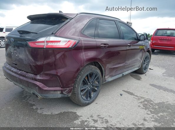 2FMPK4J93LBB14084 2020 FORD EDGE Бордовый Задняя правая четверть