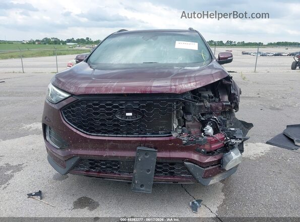2FMPK4J93LBB14084 2020 FORD EDGE Бордовый Вид щитка приборов