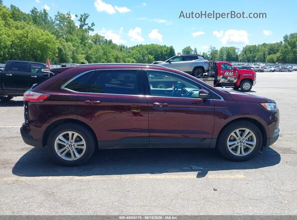2FMPK4J93LBB25733 2020 FORD EDGE Maroon Vista interior trasera