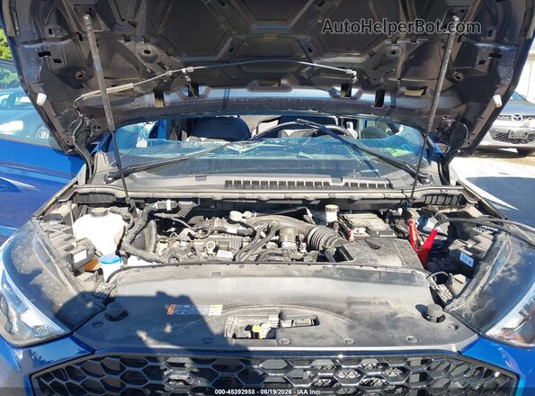 2FMPK4J93MBA48055 2021 FORD EDGE Blue Вид ззаду