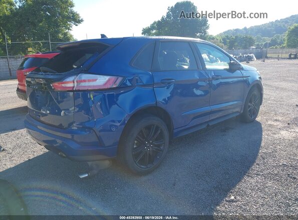 2FMPK4J93MBA48055 2021 FORD EDGE Blue Задня права чверть