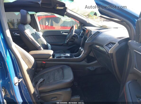 2FMPK4J93MBA48055 2021 FORD EDGE Blue Вид салону спереду