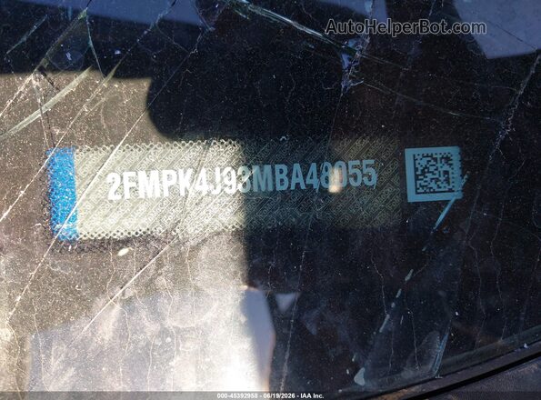 2FMPK4J93MBA48055 2021 FORD EDGE Blue Вид підкапотного простору