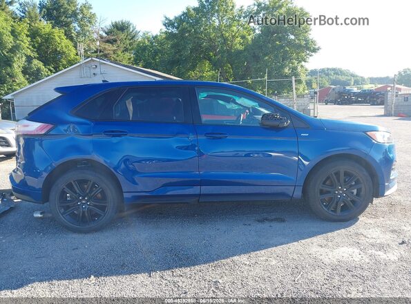 2FMPK4J93MBA48055 2021 FORD EDGE Blue Панорамний вид салону 360°