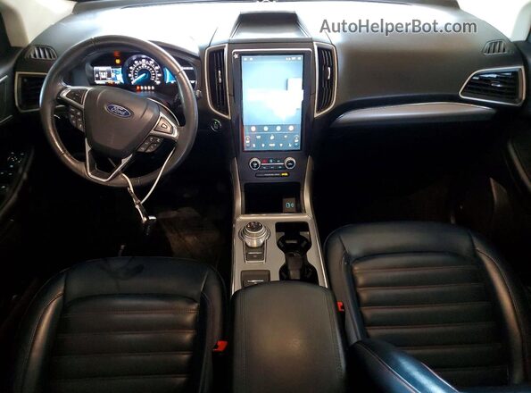 2FMPK4J93NBA12903 2022 FORD EDGE Blue Вид панелі приладів