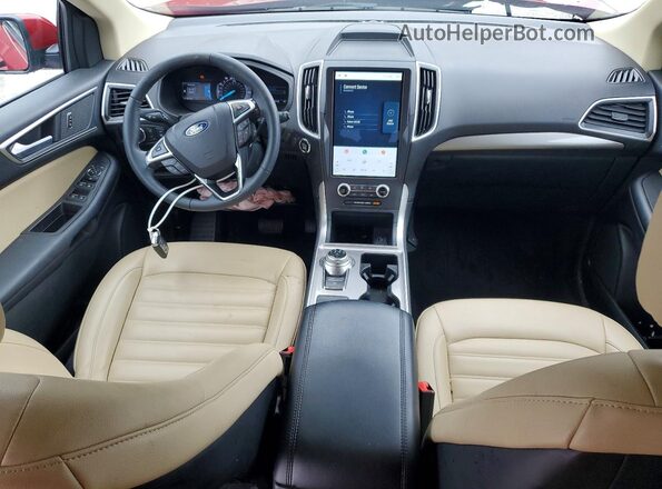 2FMPK4J93RBA56499 2024 FORD EDGE Red წინა პანელის ხედი