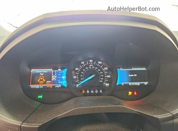 2FMPK4J93RBB01795 2024 FORD EDGE White Instrument cluster view