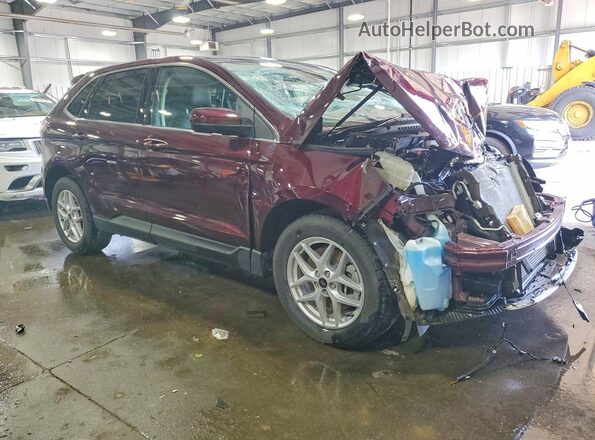 2FMPK4J93RBB09850 2024 FORD EDGE Maroon Przód prawy