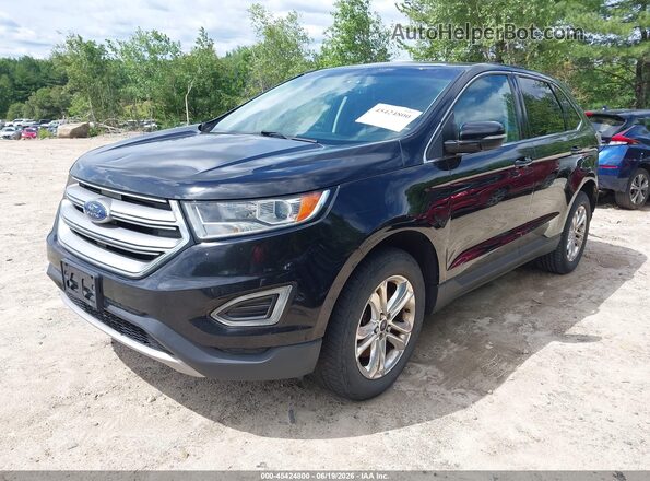 2FMPK4J94GBC38970 2016 FORD EDGE Черный Передняя левая четверть