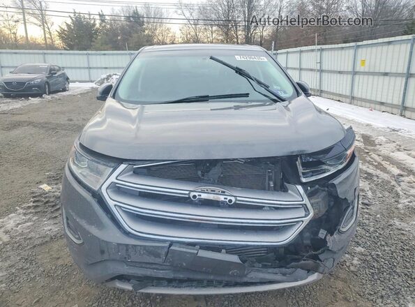 2FMPK4J94HBB44945 2017 FORD EDGE Gray Front view