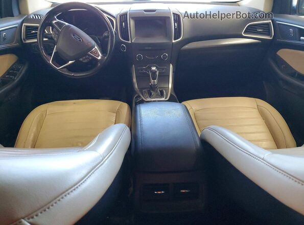 2FMPK4J94HBC16615 2017 FORD EDGE White Вид панелі приладів