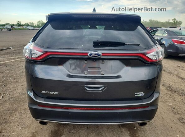 2FMPK4J94HBC33740 2017 FORD EDGE Gray Rear view