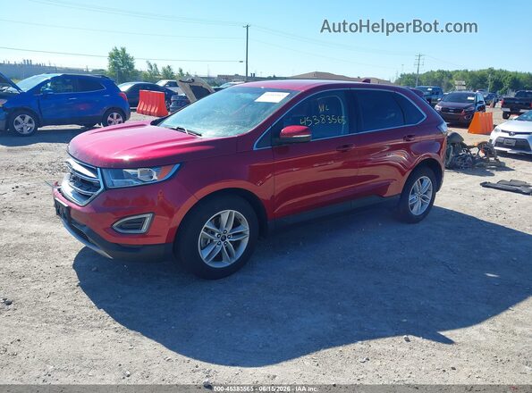 2FMPK4J94JBC43044 2018 FORD EDGE Red Przód lewy