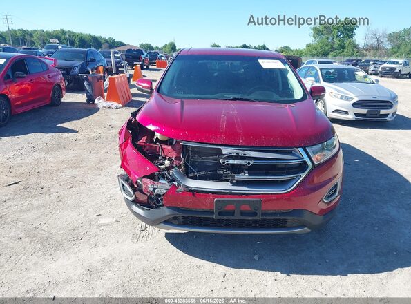 2FMPK4J94JBC43044 2018 FORD EDGE Red Widok z przodu
