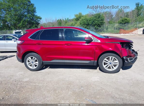 2FMPK4J94JBC43044 2018 FORD EDGE Red Widok wnętrza 360 stopni
