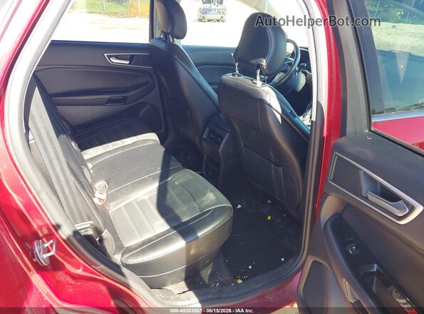 2FMPK4J94JBC43044 2018 FORD EDGE Red Widok naklejki z numerem VIN