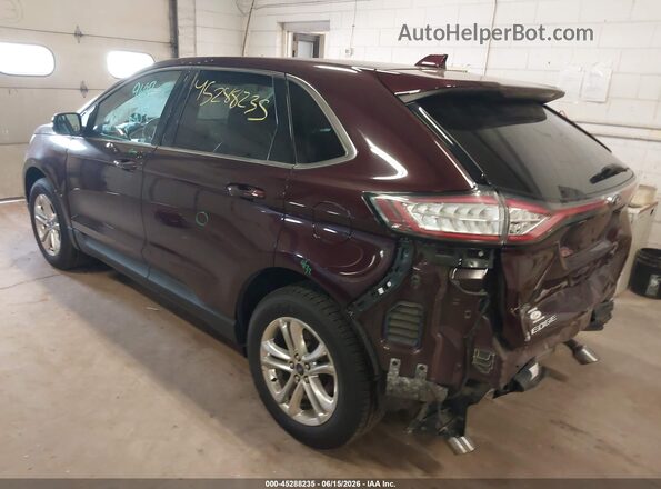 2FMPK4J94JBC46820 2018 FORD EDGE Burgundy Tył lewy