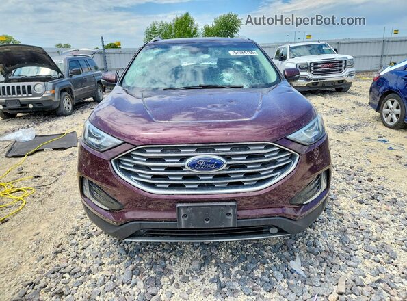 2FMPK4J94KBB38876 2019 FORD EDGE Maroon 