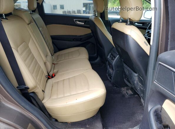 2FMPK4J94KBC59603 2019 FORD EDGE Tan Вид задньої частини салону