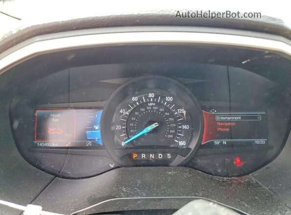 2FMPK4J94KBC59603 2019 FORD EDGE Tan Вид щитка приладів