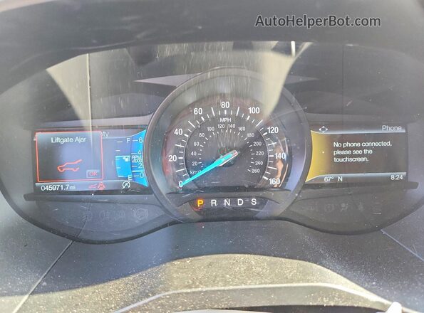 2FMPK4J94LBA32591 2020 FORD EDGE White Instrument cluster view