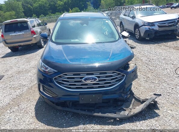 2FMPK4J94LBB46879 2020 FORD EDGE Синий Вид задней части салона