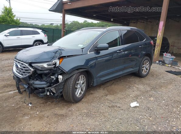 2FMPK4J94NBA21772 2022 FORD EDGE Blue Front left