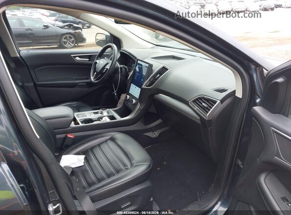 2FMPK4J94NBA21772 2022 FORD EDGE Blue Front interior view
