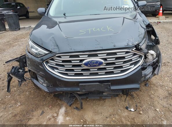 2FMPK4J94NBA21772 2022 FORD EDGE Blue Front view
