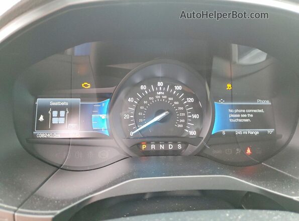 2FMPK4J94NBA50964 2022 FORD EDGE Green Widok zestawu wskaźników