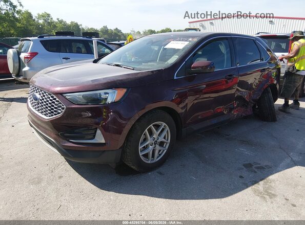 2FMPK4J94PBA03386 2023 FORD EDGE Burgundy Vista tres cuartos delantera izquierda