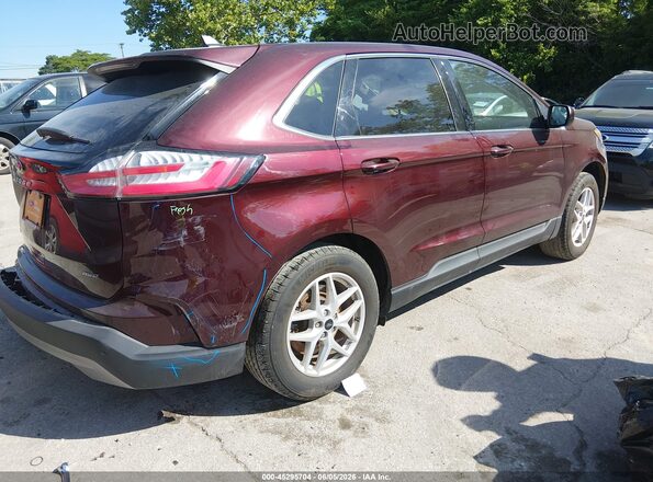 2FMPK4J94PBA03386 2023 FORD EDGE Burgundy Trasero derecho